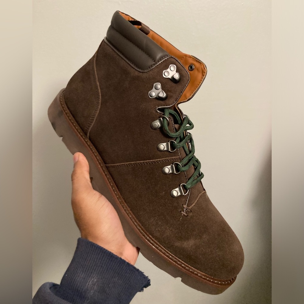 The man’s store at Bloomingdale’s Urban hiker boot brown suede